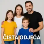 ČistaOdjeća.hr obiteljska odjeća bez printa u raznim bojama