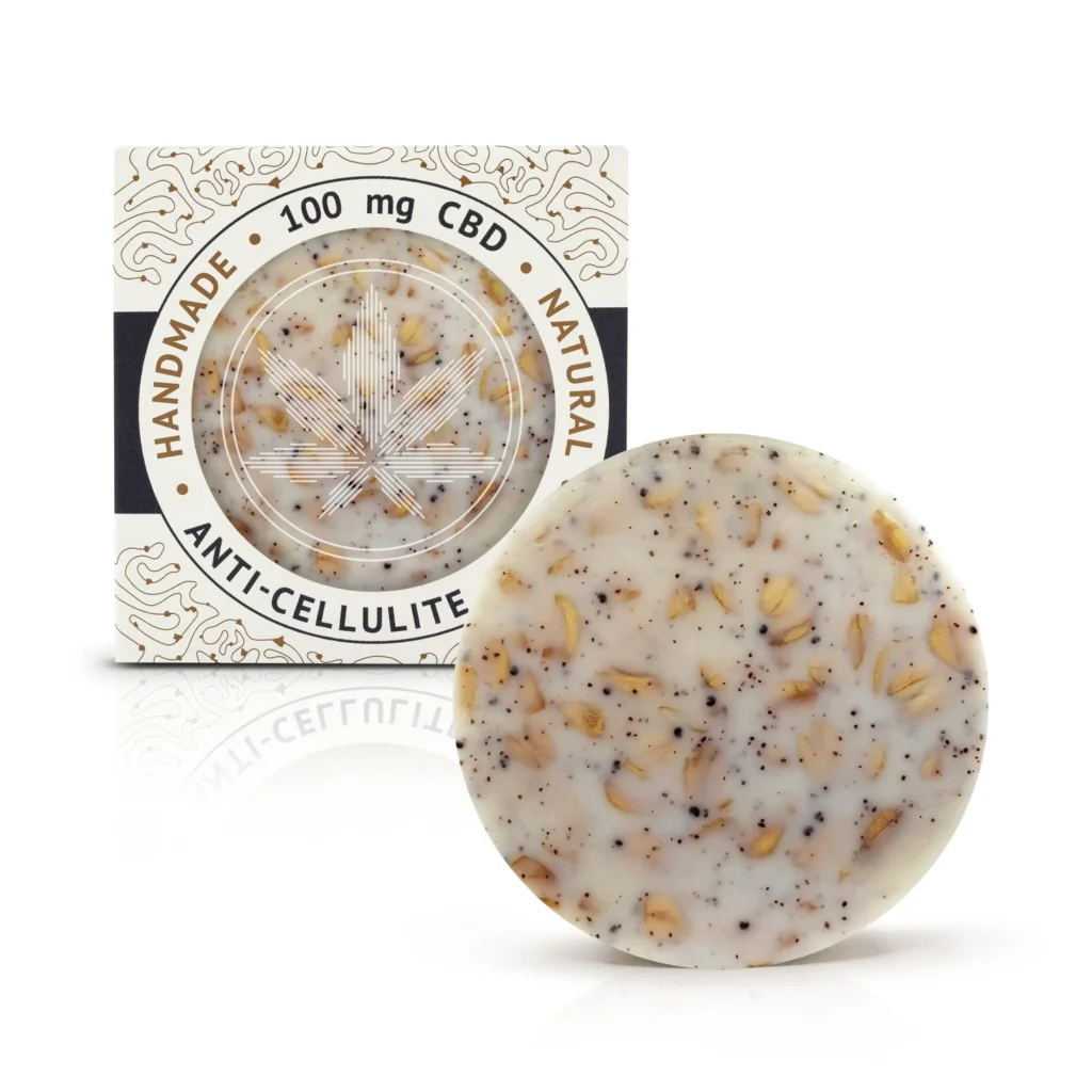 Cannaline Ručno rađeni sapun protiv celulita s CBD-om, 100 mg CBD-a